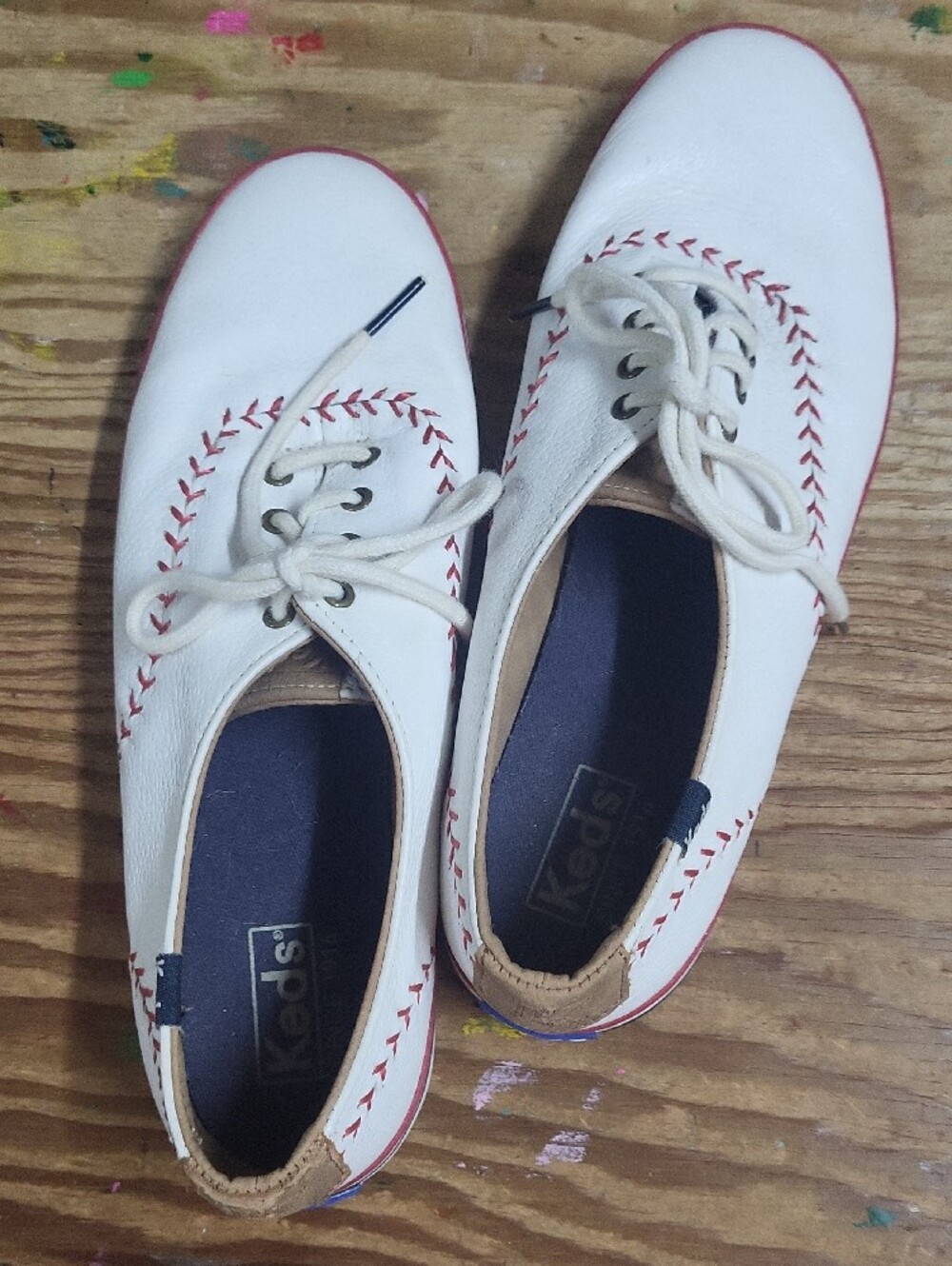 Keds White and Pink Casual Women's Sneakers 9